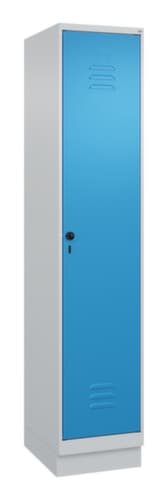 C+P Armoire vestiaire Classic Plus pour une séparation en noir et blanc, largeur de compartiment 400 mm