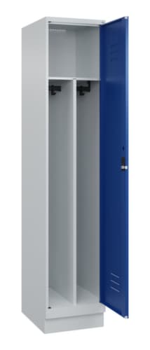 C+P Armoire vestiaire Classic Plus pour une séparation en noir et blanc, largeur de compartiment 400 mm