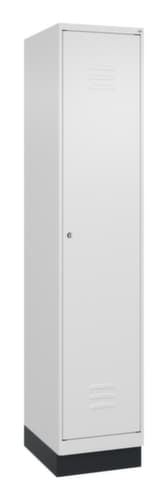 C+P Armoire vestiaire Classic Plus pour une séparation en noir et blanc, largeur de compartiment 400 mm