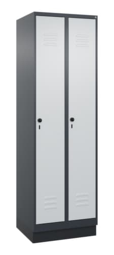 C+P Armoire vestiaire Classic Plus à 2 compartiments, largeur de compartiment 300 mm