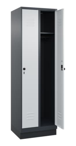 C+P Armoire vestiaire Classic Plus à 2 compartiments, largeur de compartiment 300 mm
