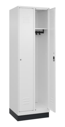 C+P Armoire vestiaire Classic Plus à 2 compartiments, largeur de compartiment 300 mm