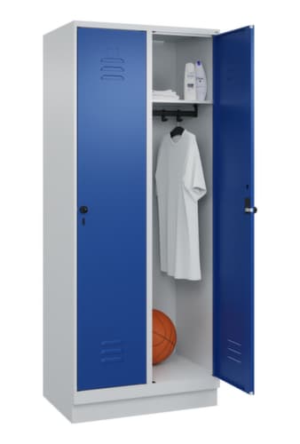 C+P Armoire vestiaire Classic Plus à 2 compartiments, largeur de compartiment 400 mm