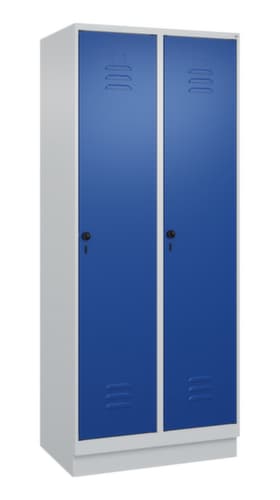C+P Armoire vestiaire Classic Plus à 2 compartiments, largeur de compartiment 400 mm