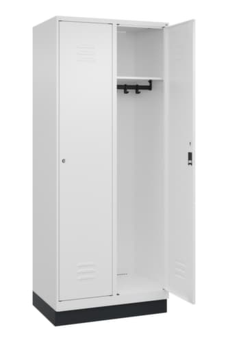 C+P Armoire vestiaire Classic Plus à 2 compartiments, largeur de compartiment 400 mm