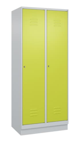 C+P Armoire vestiaire Classic Plus pour une séparation en noir et blanc, largeur de compartiment 400 mm
