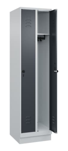 C+P Armoire vestiaire Classic Plus à 2 compartiments, largeur de compartiment 250 mm