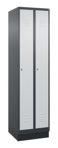 C+P Armoire vestiaire Classic Plus à 2 compartiments, largeur de compartiment 250 mm