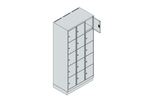 C+P armoire multicases Classic Plus, 15 compartiments
