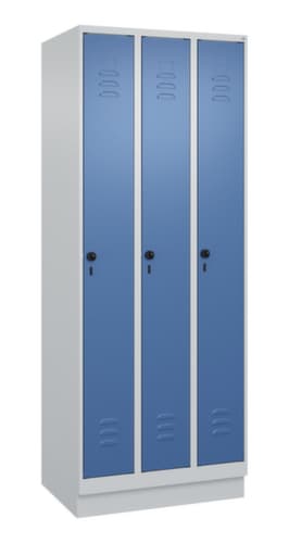 C+P Armoire vestiaire Classic Plus à 3 compartiments, largeur de compartiment 250 mm