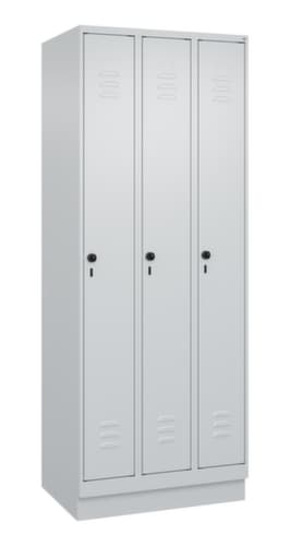 C+P Armoire vestiaire Classic Plus à 3 compartiments, largeur de compartiment 250 mm