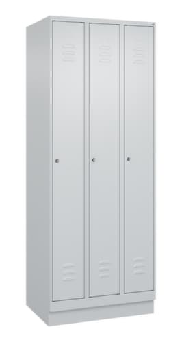 C+P Armoire vestiaire Classic Plus à 3 compartiments, largeur de compartiment 250 mm