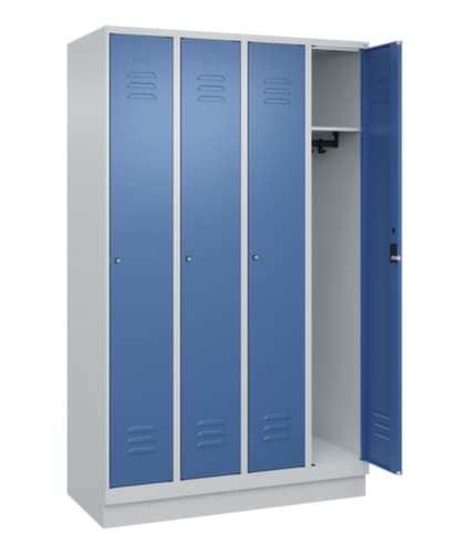C+P Armoire vestiaire Classic Plus à 4 compartiments, largeur de compartiment 300 mm