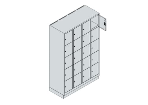 C+P armoire multicases Classic Plus, 20 compartiments