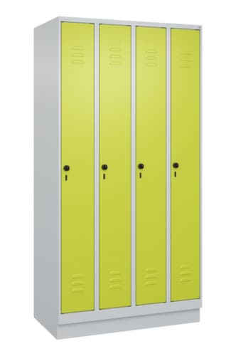 C+P Armoire vestiaire Classic Plus à 4 compartiments, largeur de compartiment 250 mm