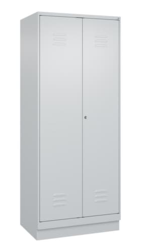 C+P Armoire vestiaire pour EPI Classic Plus pour une séparation en noir et blanc, largeur de compartiment 400 mm