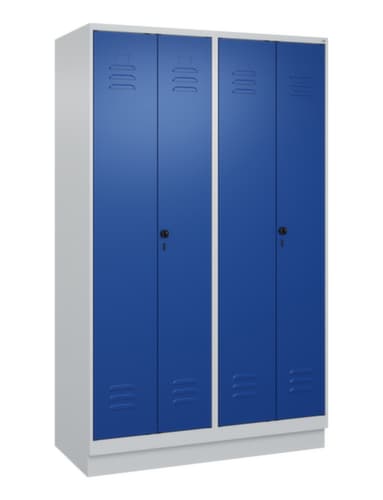 C+P Armoire vestiaire Classic Plus pour une séparation en noir et blanc, largeur de compartiment 300 mm