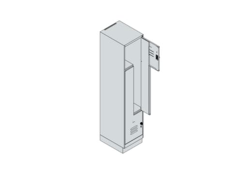 C+P Armoire vestiaire Z Classic Plus, largeur de compartiment 200/400 mm