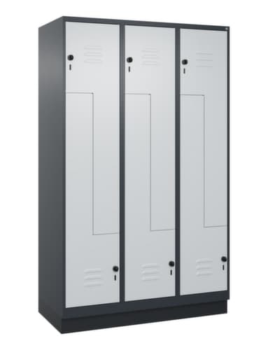 C+P Armoire vestiaire Z Classic Plus, largeur de compartiment 200/400 mm