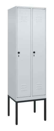 C+P Armoire vestiaire Classic Plus à 2 compartiments, largeur de compartiment 300 mm