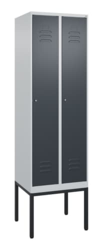 C+P Armoire vestiaire Classic Plus à 2 compartiments, largeur de compartiment 300 mm