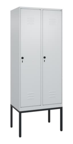 C+P Armoire vestiaire Classic Plus à 2 compartiments, largeur de compartiment 400 mm