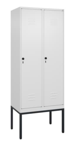 C+P Armoire vestiaire Classic Plus à 2 compartiments, largeur de compartiment 400 mm