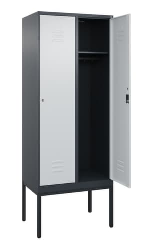 C+P Armoire vestiaire Classic Plus à 2 compartiments, largeur de compartiment 400 mm