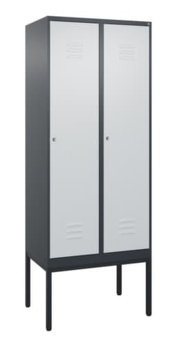 C+P Armoire vestiaire Classic Plus à 2 compartiments, largeur de compartiment 400 mm