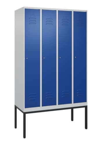 C+P Armoire vestiaire Classic Plus à 4 compartiments, largeur de compartiment 300 mm