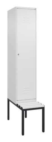 C+P Armoire vestiaire Classic Plus avec banc, largeur de compartiment 400 mm