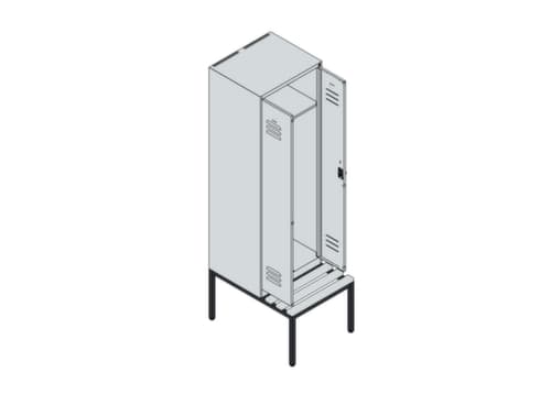Armoire vestiaire EPI avec banc