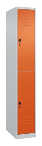 C+P Armoire vestiaire à deux niveaux Classic Plus, largeur de compartiment 300 mm
