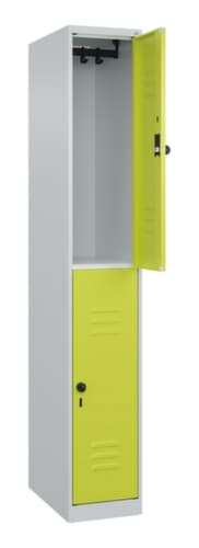 C+P Armoire vestiaire à deux niveaux Classic Plus, largeur de compartiment 300 mm