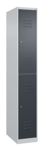 C+P Armoire vestiaire à deux niveaux Classic Plus, largeur de compartiment 300 mm
