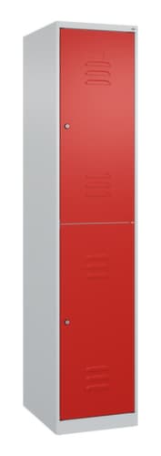 C+P Armoire vestiaire à deux niveaux Classic Plus, largeur de compartiment 400 mm