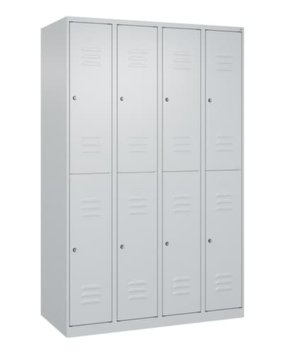 C+P Armoire vestiaire à deux niveaux Classic Plus, largeur de compartiment 300 mm