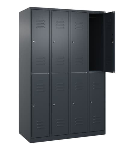 C+P Armoire vestiaire à deux niveaux Classic Plus, largeur de compartiment 300 mm