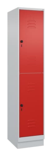 C+P Armoire vestiaire à deux niveaux Classic Plus, largeur de compartiment 400 mm