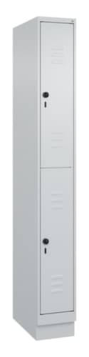 C+P Armoire vestiaire à deux niveaux Classic Plus, largeur de compartiment 250 mm