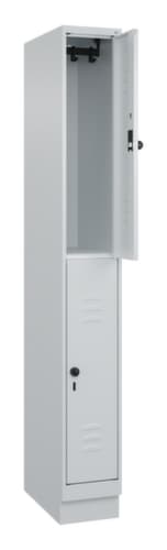 C+P Armoire vestiaire à deux niveaux Classic Plus, largeur de compartiment 250 mm