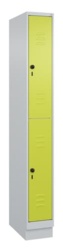 C+P Armoire vestiaire à deux niveaux Classic Plus, largeur de compartiment 250 mm