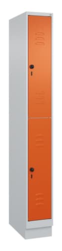 C+P Armoire vestiaire à deux niveaux Classic Plus, largeur de compartiment 250 mm