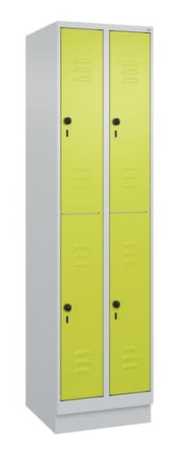 C+P Armoire vestiaire à deux niveaux Classic Plus, largeur de compartiment 250 mm