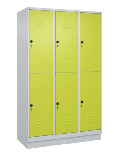 C+P Armoire vestiaire à deux niveaux Classic Plus, largeur de compartiment 400 mm