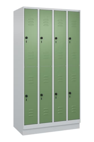 C+P Armoire vestiaire à deux niveaux Classic Plus, largeur de compartiment 250 mm