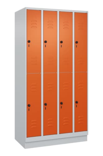 C+P Armoire vestiaire à deux niveaux Classic Plus, largeur de compartiment 250 mm
