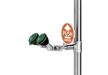 douche corporelle et laveur d'yeux avec 2 pommeaux fixes