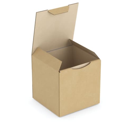 Caisse en carton ondulé 1 cannelure, 1 onde, 100 x 100 x 100 mm