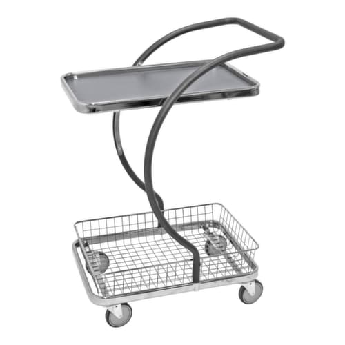 Kongamek Chariot à étagères C-Line, force 120 kg, 2 plateaux